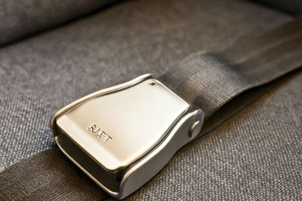 gros plan artistique sur la texture d'un si&egrave;ge d'avion en tissu gris textur&eacute;