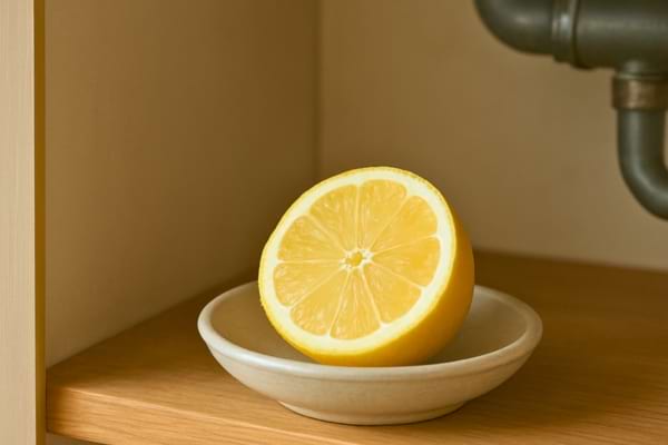 demi-citron pos&eacute; dans une petite coupelle 