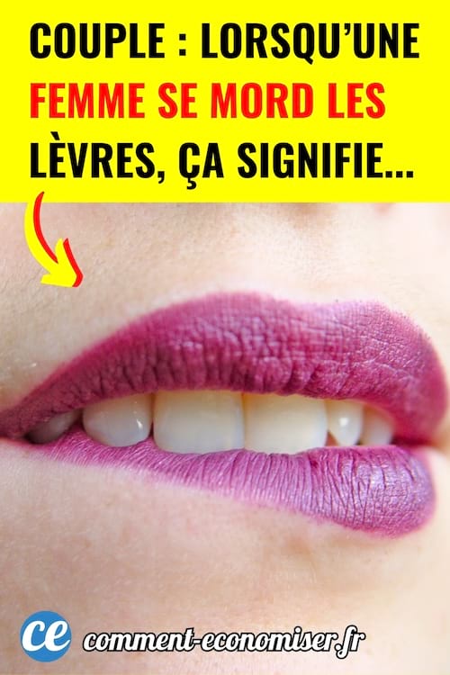 Une femme qui se mord la l&egrave;vre 