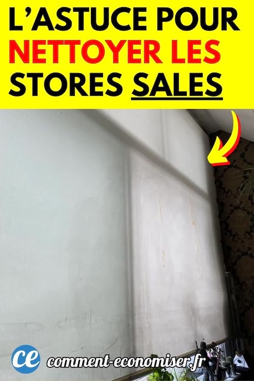des stores blancs sales devenus gris