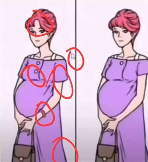 solution des 6 différences