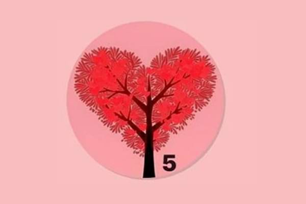 dessin d'arbre rouge qui symbolise la force et la résilience