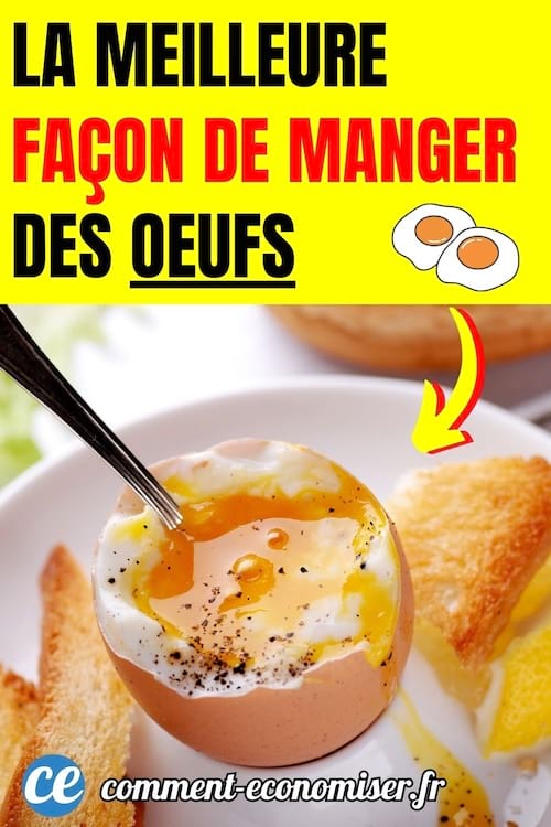un oeuf &agrave; la coque coulant avec une petite cuill&egrave;re et des toasts de pain