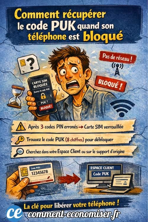 Une image qui explique comment d&eacute;bloquer son portable gr&acirc;ce au code PUK
