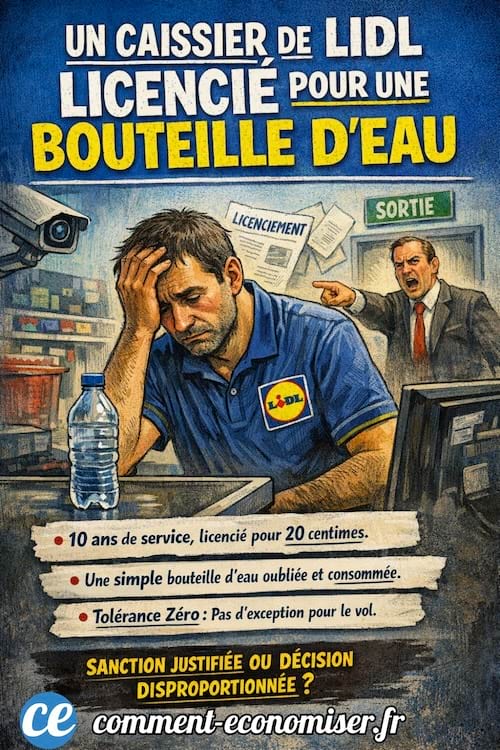 Un caissier Lidl licenci&eacute;
