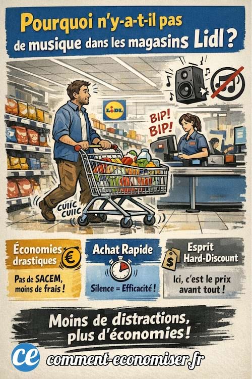 Pourquoi il n'y a pas de musique dans les magasins Lidl