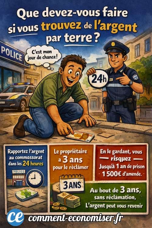 que faire si l'on trouve de l'argent par terre