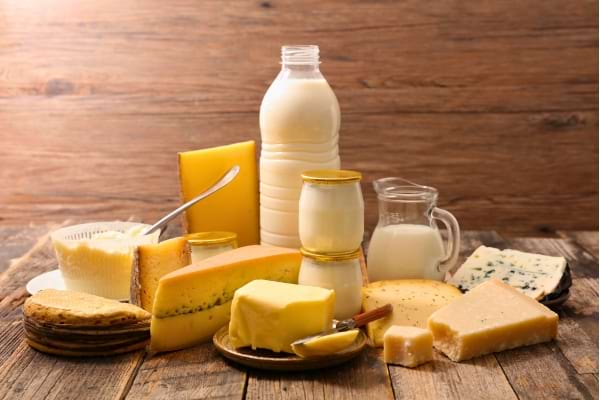 Des produits laitiers
