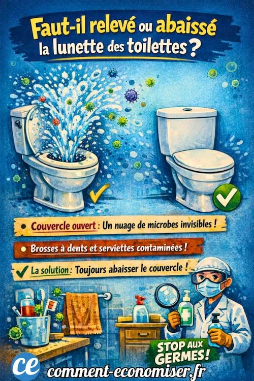 Faut il lever ou baiss&eacute; la lunette des toilettes