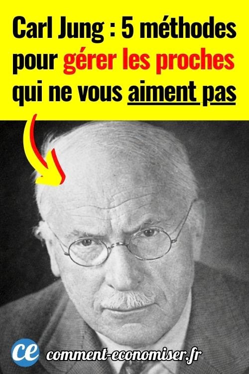 Portrait en noir et blanc de Carl Jung