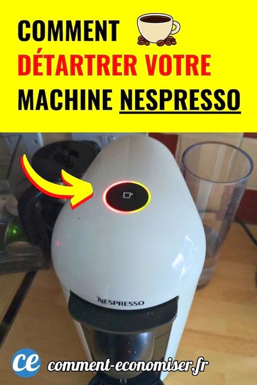 machine nespresso blanche avec voyant lumineux rouge allume