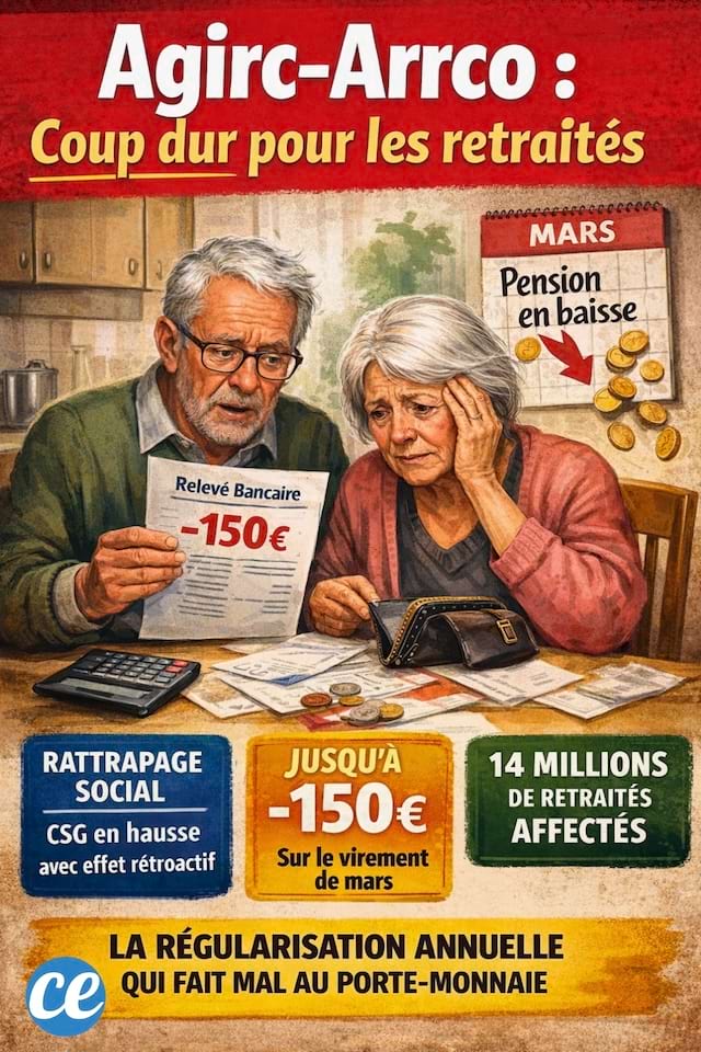 Des retrait&eacute;s qui vont toucher moins en mars dans leur pension
