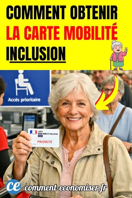 une personne &acirc;g&eacute;e avec une carte prioritaire