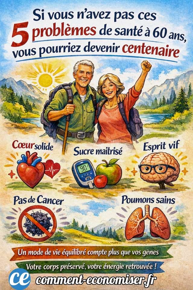 On peut vivre jusqu'&agrave; 100 ans si l'on a pas eu ces 5 maladies avant 60 ans