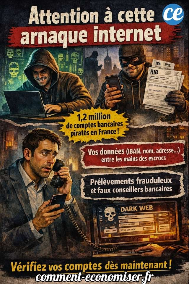 Des vols de fichier de coordonn&eacute;es bancaires par des fraudeurs