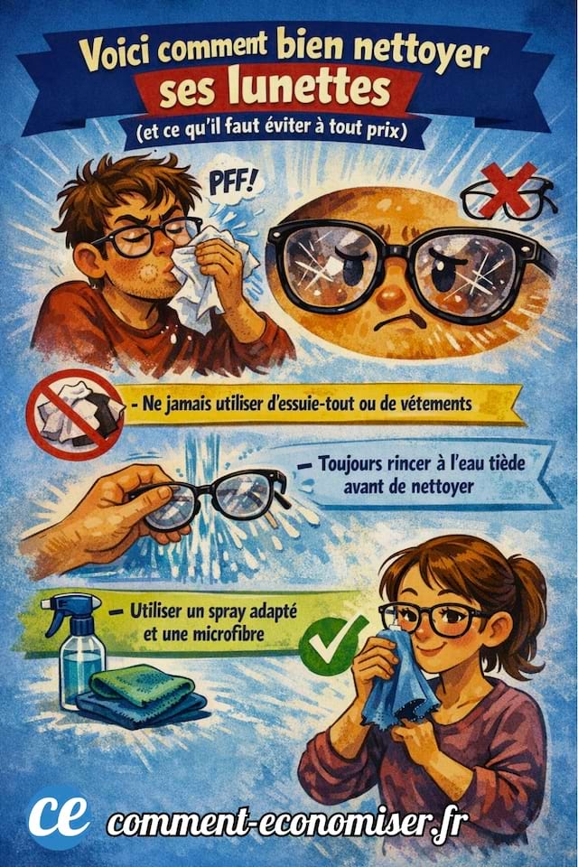 Comment bien nettoyer ses lunettes