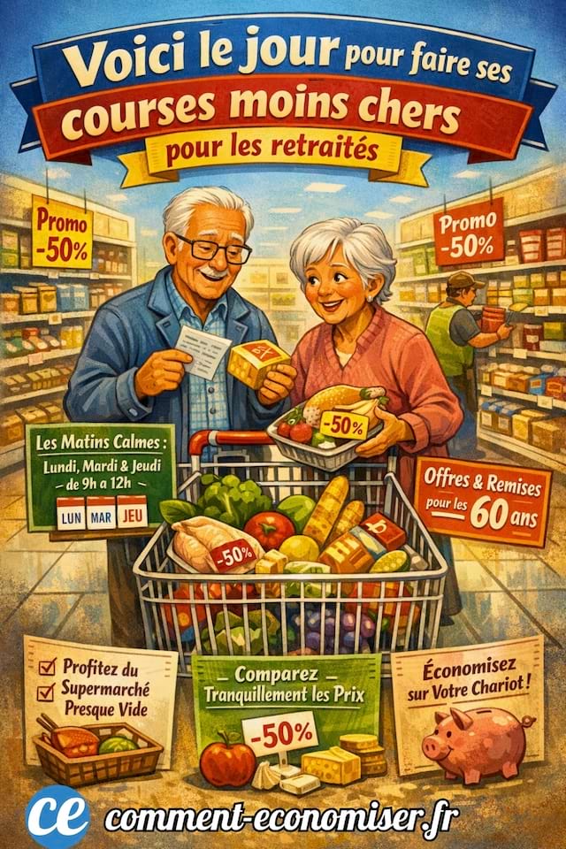 le jour où il faut faire ses courses pour faire des économies