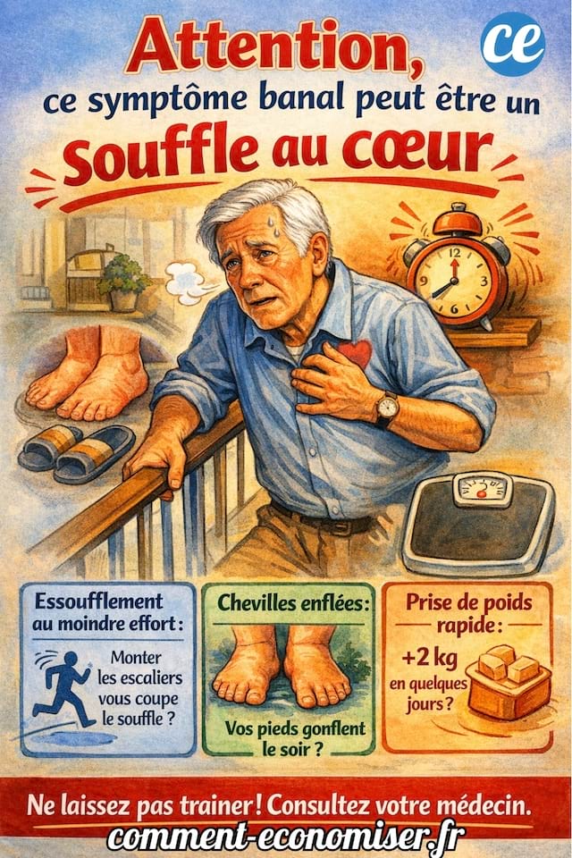 Sympt&ocirc;me qui peut &ecirc;tre un souffle au coeur