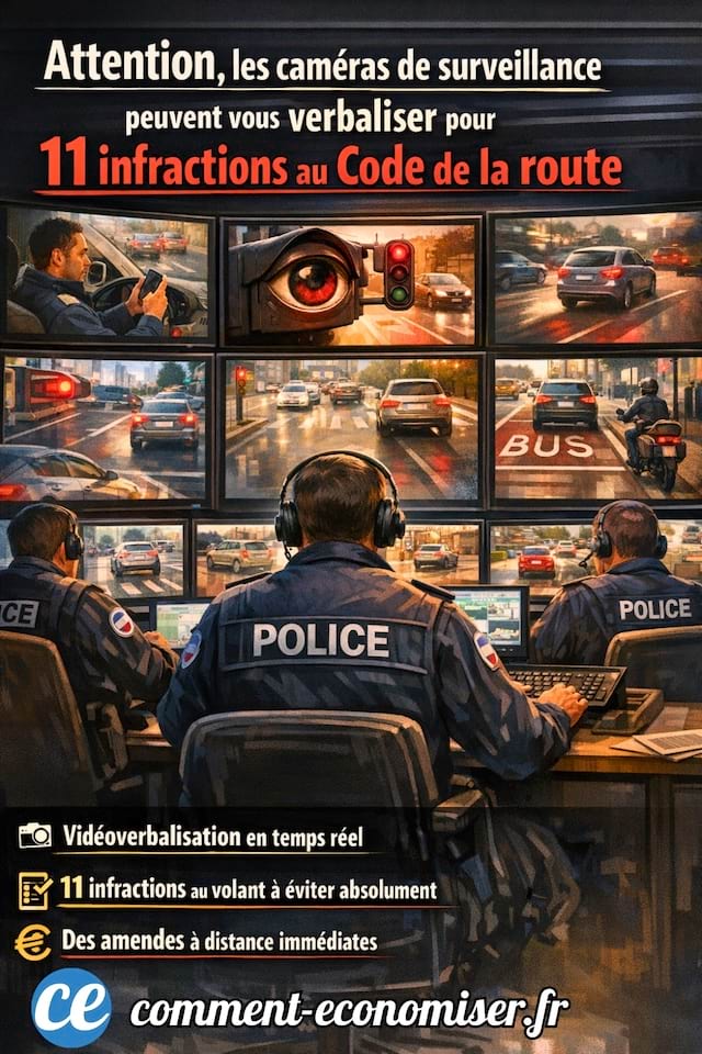 Cam&eacute;ras de surveillance qui peuvent verbaliser