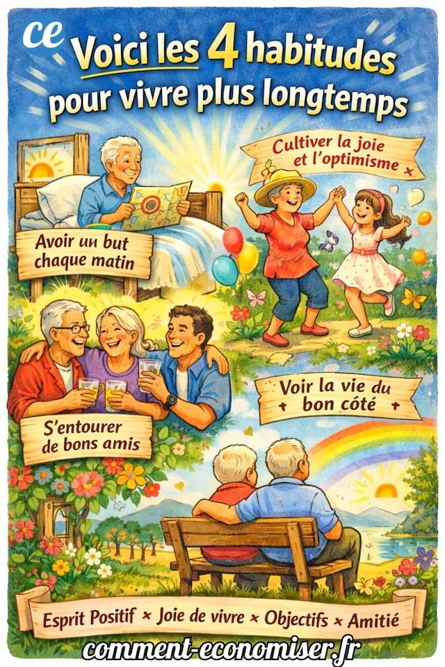 4 habitudes pour vivre plus longtemps