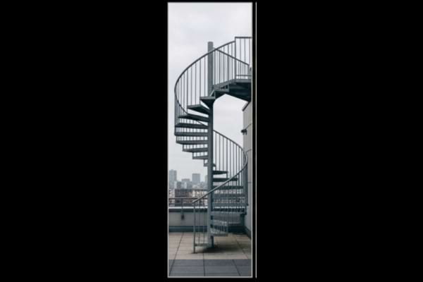 Escalier extérieur en fer