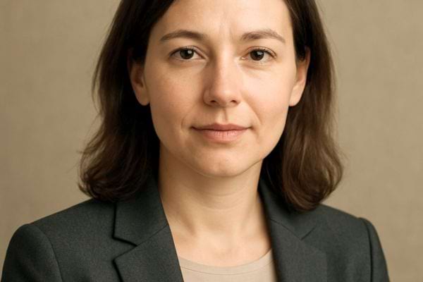 portrait simple dune femme regardant droit devant elle avec une expression calme