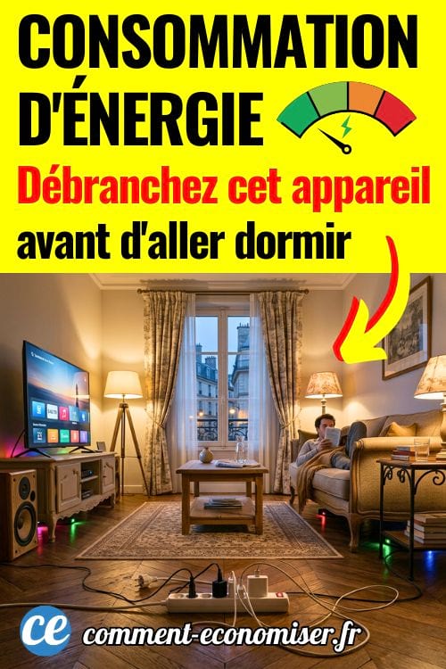 Salon cosy avec TV, multiprise et c&acirc;bles au sol, homme lisant sur canap&eacute; pr&egrave;s d&rsquo;une fen&ecirc;tre