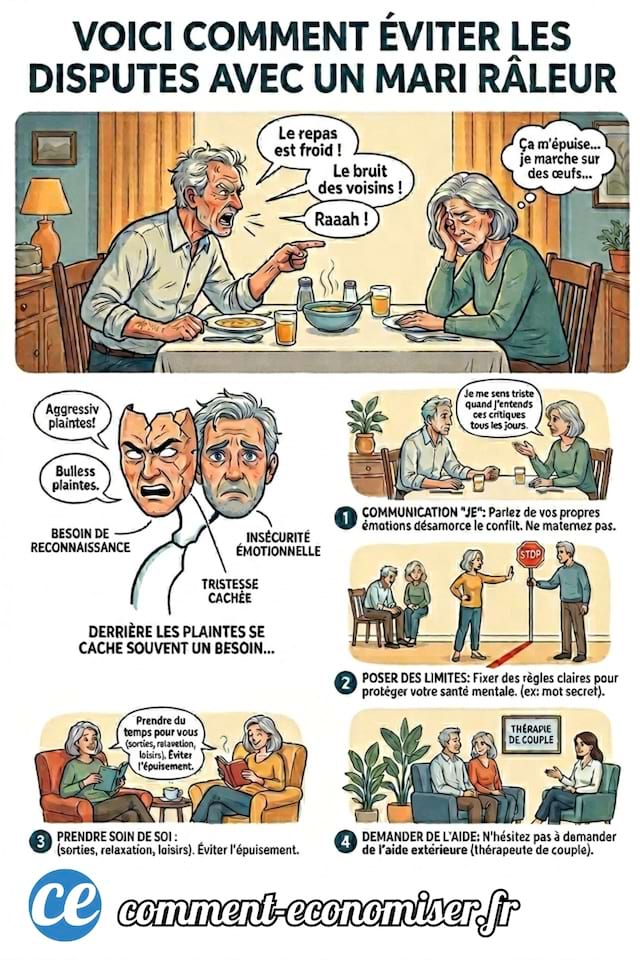 Comment éviter les disputes avec un mari râleur