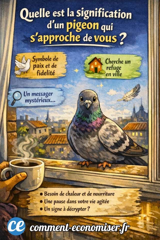 Quelle est la signifcation d'un pigeon qui s'approche de vous