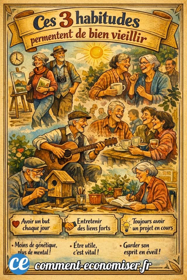3 habitudes pour mieux vieillir
