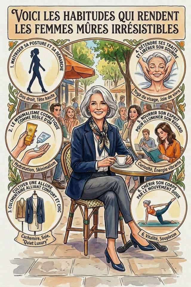6 habitudes qui rendent les femmes d&rsquo;&acirc;ge m&ucirc;r irr&eacute;sistibles