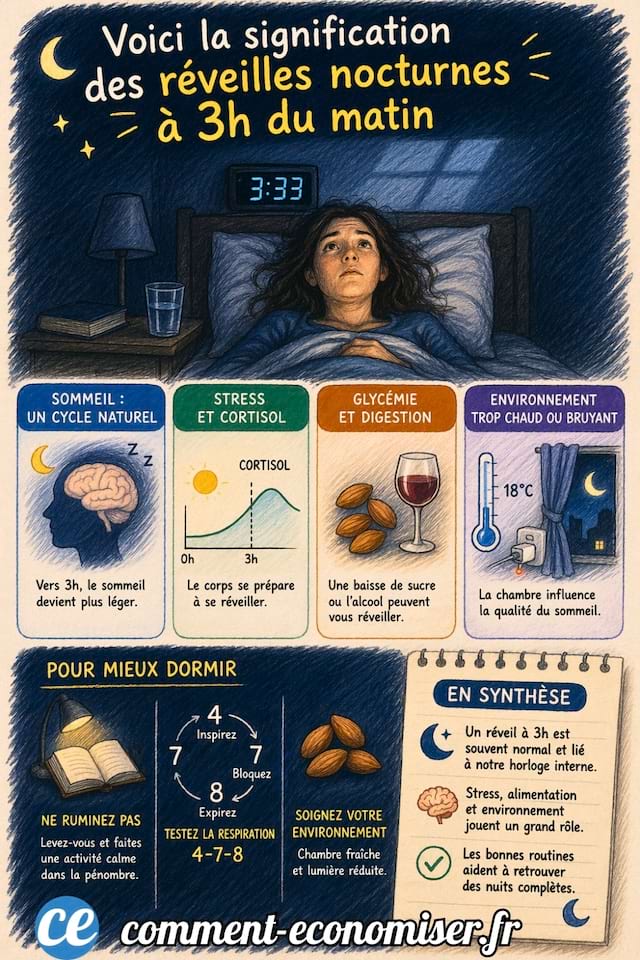 Pourquoi on se r&eacute;veille &agrave; 3H du matin