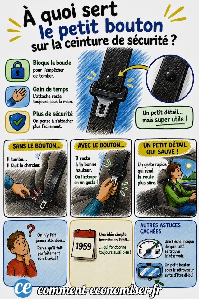 A quoi sert le petit bouton sur la ceinture de s&eacute;curit&eacute;