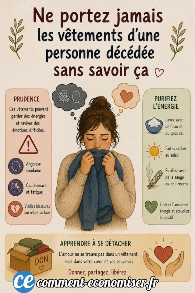 Ne portez jamais les v&ecirc;tements d'une personne d&eacute;c&eacute;d&eacute;e sans savoir &ccedil;a