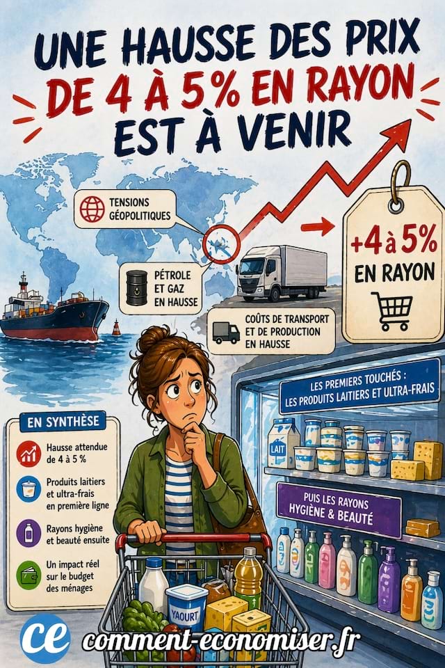 Une hausse de 4 &agrave; 5% des prix en rayon &agrave; venir, selon l'UFC Que Choisir