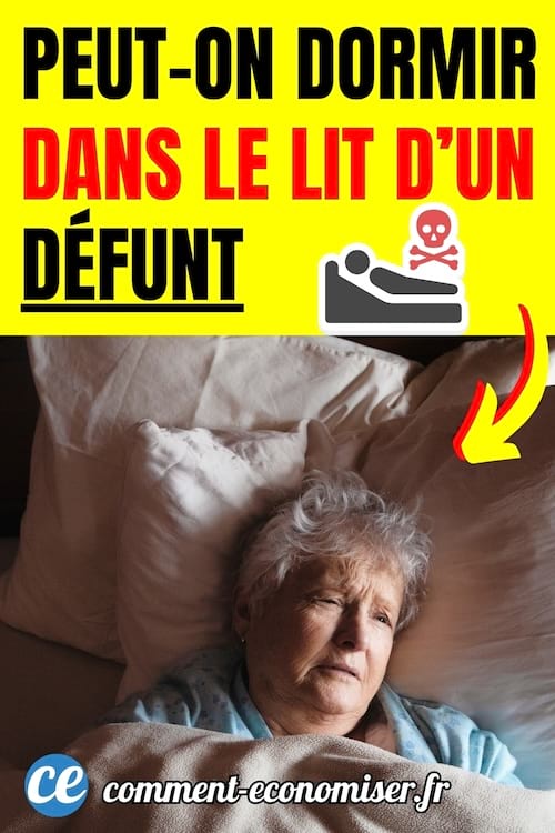 Une vieille dame qui dort dans le lit de son mari d&eacute;c&eacute;d&eacute; 