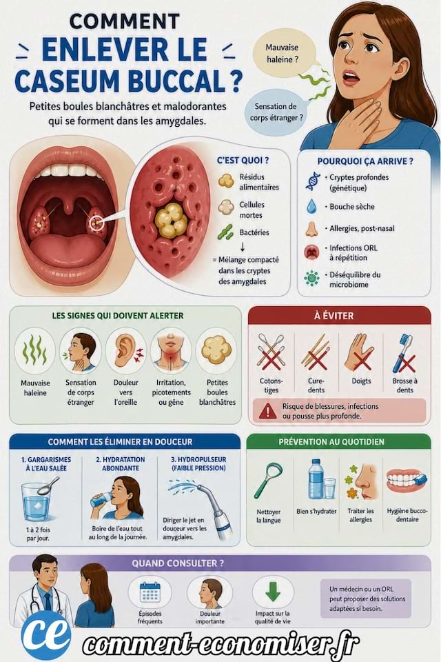 Pourquoi certaines personnes expulsent-elles de petites boules malodorantes de leur gorge ? 