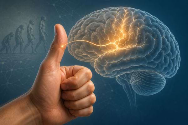 un cerveau et un pouce