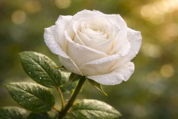 une rose blanche