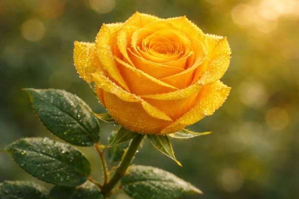 une rose jaune