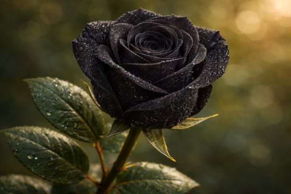 une rose noire