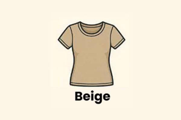 un t-shirt beige