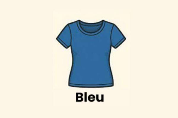 un t-shirt bleu