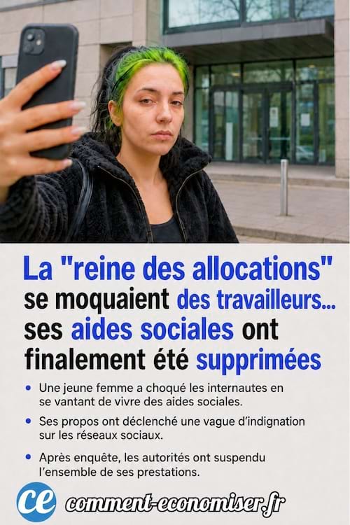 la reine des allocations fait un selfie