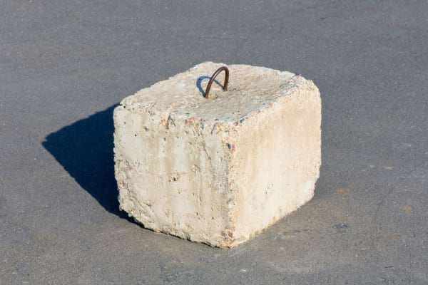 Un bloc de béton
