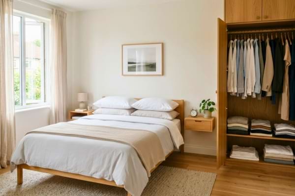 Une chambre bien rangée