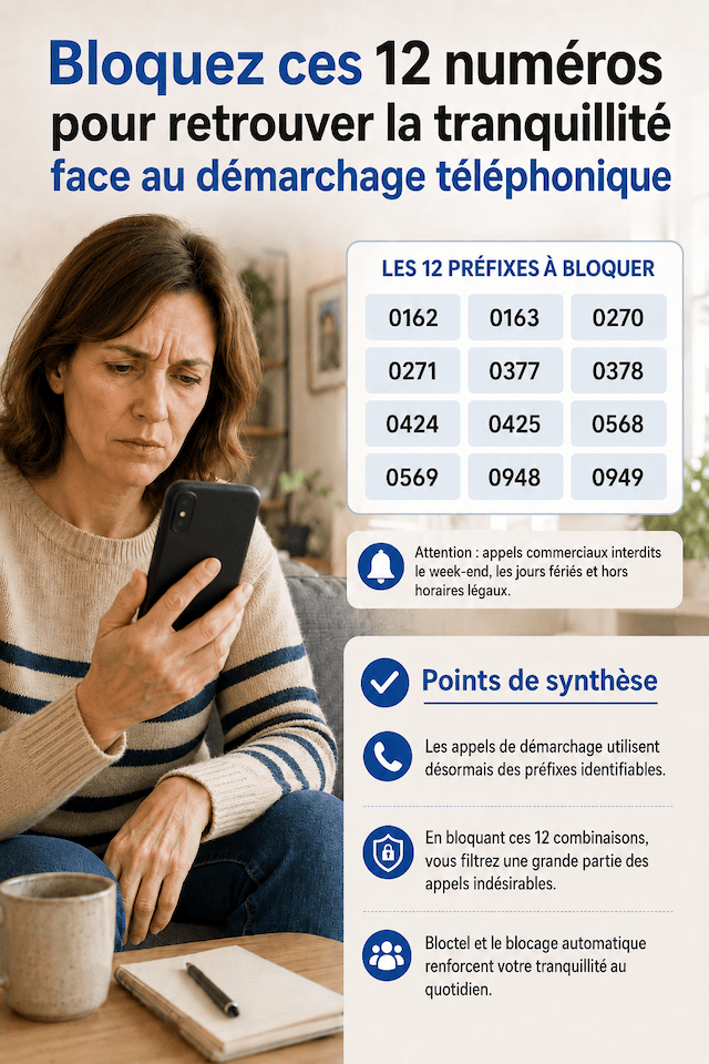 bloquez tout de suite ces 12 numéros pour retrouver la tranquillité et éviter les arnaques