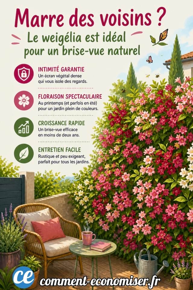 Le weig&eacute;lia est id&eacute;al pour un brise-vue naturel