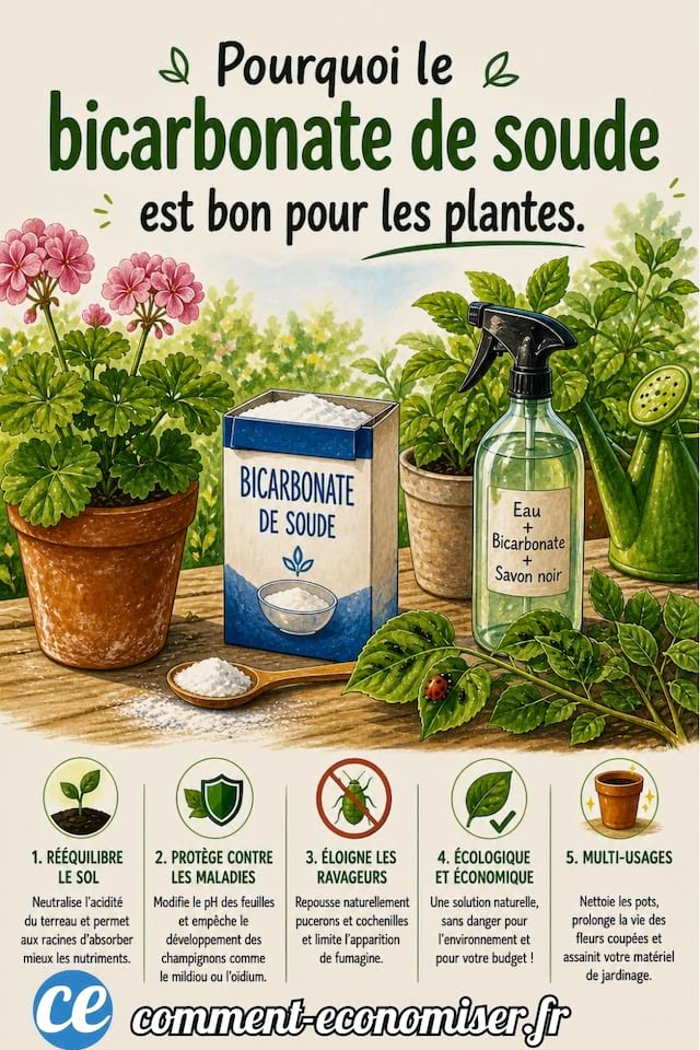 Pourquoi mettre du bicarbonate de soude dans vos pots de fleurs est une bonne id&eacute;e