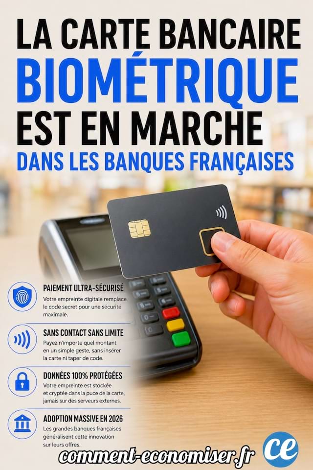 la carte bancaire biom&eacute;trique est en marche dans les banques fran&ccedil;aises